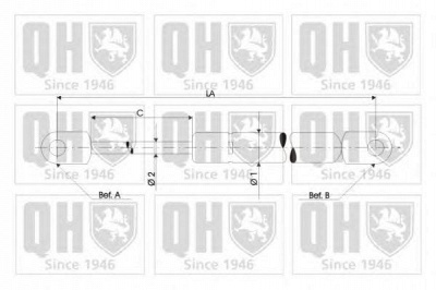 QUINTON HAZELL qts828085 -  Газовая пружина, крышка багажник